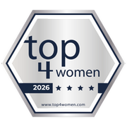 Siegel des Logo Top4women Silver 2025
