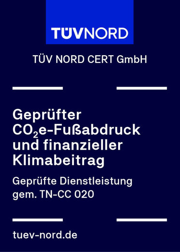 Erdgas Klima Plus TÜV Nord Siegel 
