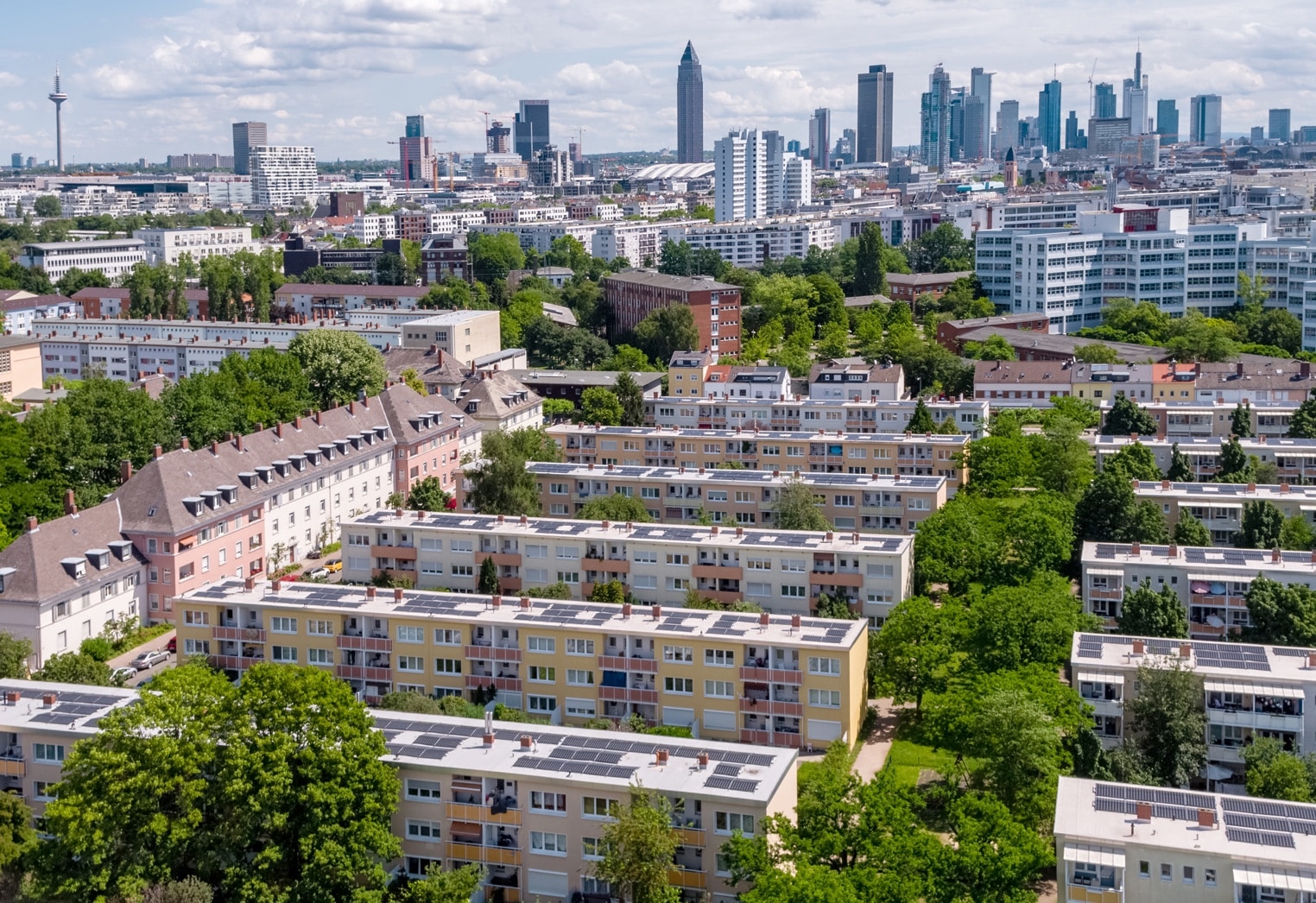 Hessens größte PV-Mieterstromanlage in Frankfurt