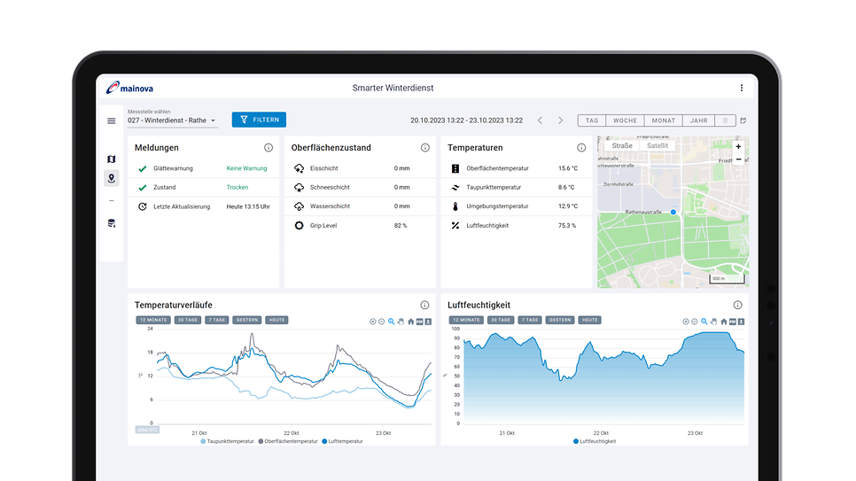 iPad Abbildung mit Anzeige der Smart City Anwendung