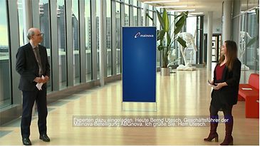 © Mainova Vorschaubild Video: Der Geschäftsführer der ABGnova und Mainova Mitarbeiterin im Interview