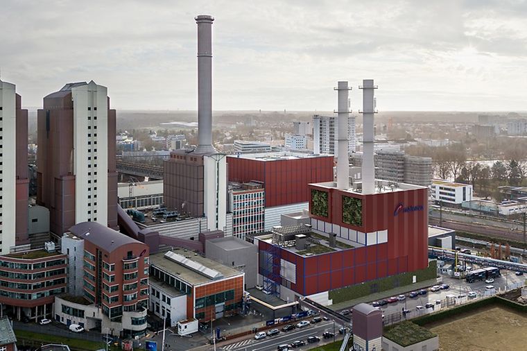 © Mainova Das HKW West in Frankfurt aus der Vogelperspektive