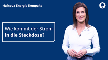Eine Frau in braunem Oberteil vor blauem Hintergrund moderiert die Fragestellung.