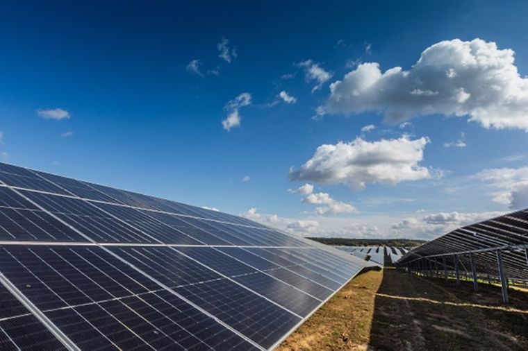 Solarpanels des Solarpark Boitzenburger Land