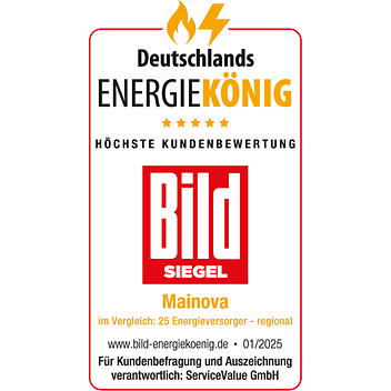 © Bild Siegel Deutschlands Energiekönig - Höchste Kundenbewertung