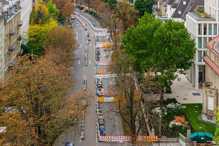 Luftaufnahme Bockenheimer Landstrasse